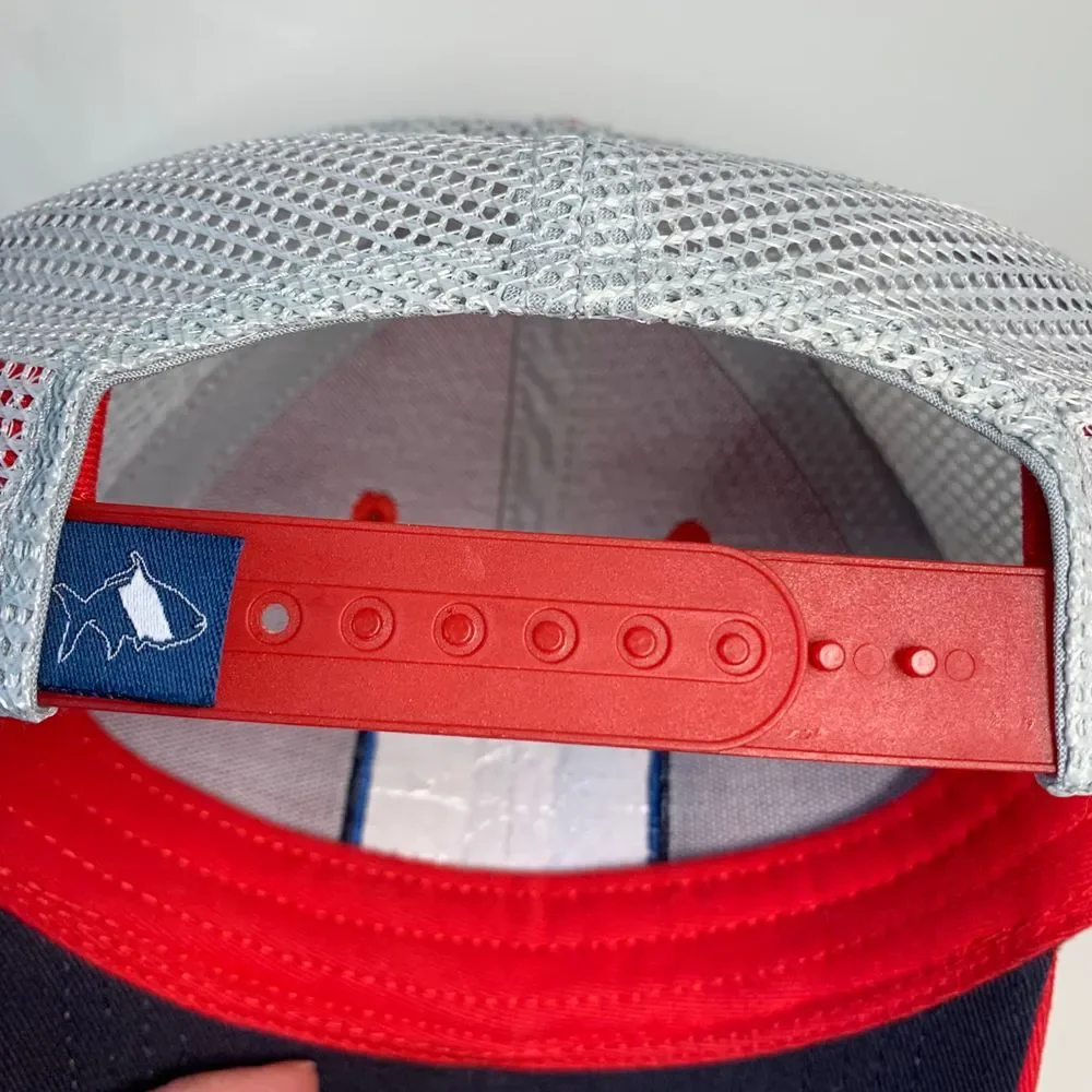 Fish Hippie Company Red Youth  Snapback Hat READ